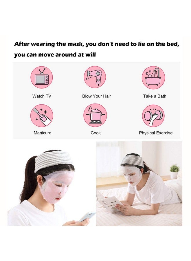 Angzhili 2 Pack Silicone Moisturizing Mask for Sheet Mask,Reusable Facial Mask Cover with Hook,Sheet Mask Cover for Slow Down the Evaporation of Mask Essence,Face Care Tool (White) - Image 2