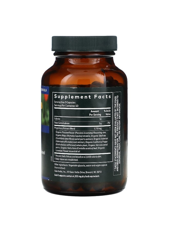 Gaia Herbs - Gaia Herbs, Sound Sleep, 120 Vegan Liquid Phyto-Caps - Image 1
