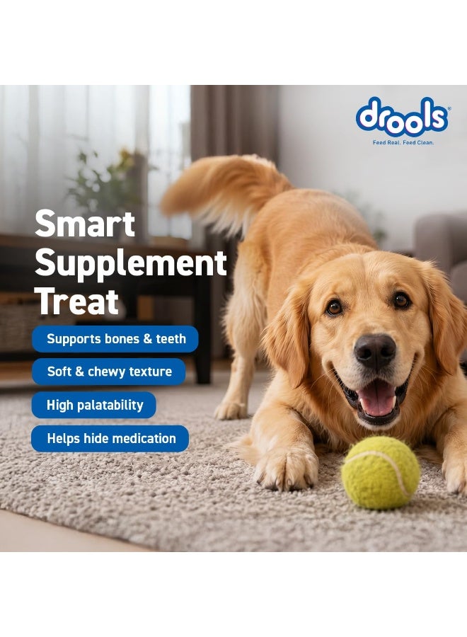 Drools Absolute Calcium Sausage Dog Supplement -Jar, 18 Pieces Pack of 2 Chicken Dry New Born Dog Food - Image 2