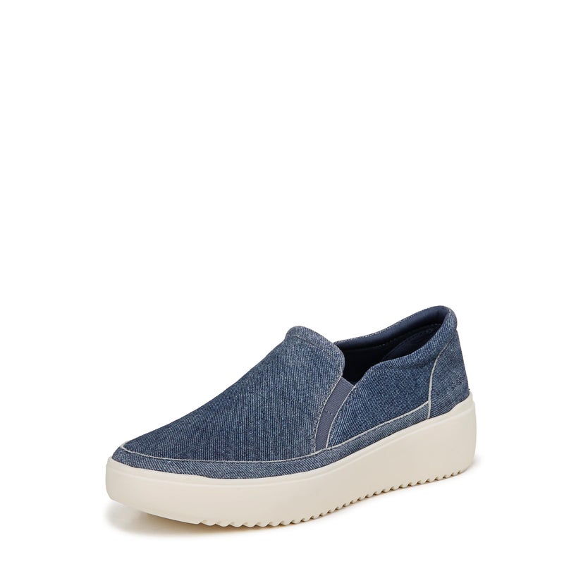 Vionic Womens Kearny Sneaker Denim Blue Suede 7 M - Image 1