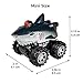 DINOBROS Shark Toys Pull Back Cars for Boys and Toddlers 4 Pack Ocean Sea Animal Truck Toy Dolphin Hammerhead Shark Killer Whale Playset Gift for 3 Years Old and Up - Image 2