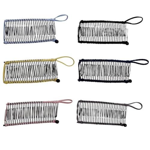 NARAMAX Hair Clip, Black Banana Comb Stretch Banana Hair Clip Clincher Comb Adjustable for Women Girls Thick Wavy Curly Hair - Image 5