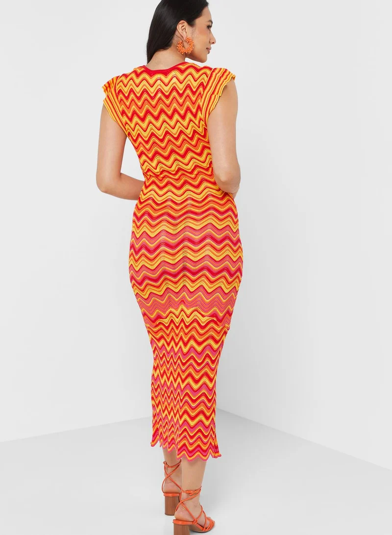 Never fully Dressed Ruffle Printed Dress