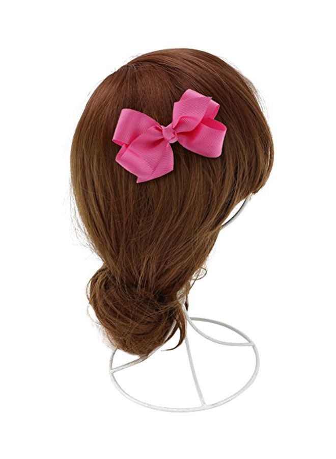 نيبمينينت 20 قطعة من ربطات شعر بوتيك شكل فيونكة الحرير المضلع متعدد الألوان 3بوصة - Image 4