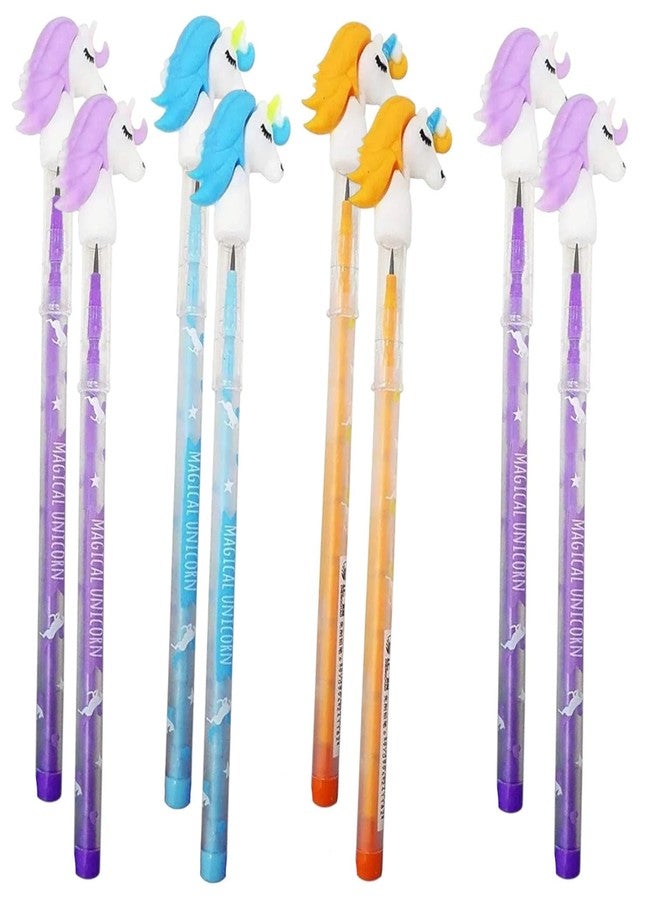 Tera13 TERA 13 48 Pcs Unicorn Pencil For Girls, Best Gift For Kanjak, Unicorn Colorful Pencils for Girls with Unicorn Tops, Party Favor, Birthday Return Gift for All Age Group - Image 1