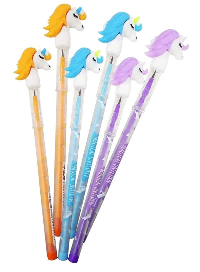 Tera13 TERA 13 48 Pcs Unicorn Pencil For Girls, Best Gift For Kanjak, Unicorn Colorful Pencils for Girls with Unicorn Tops, Party Favor, Birthday Return Gift for All Age Group - Image 2