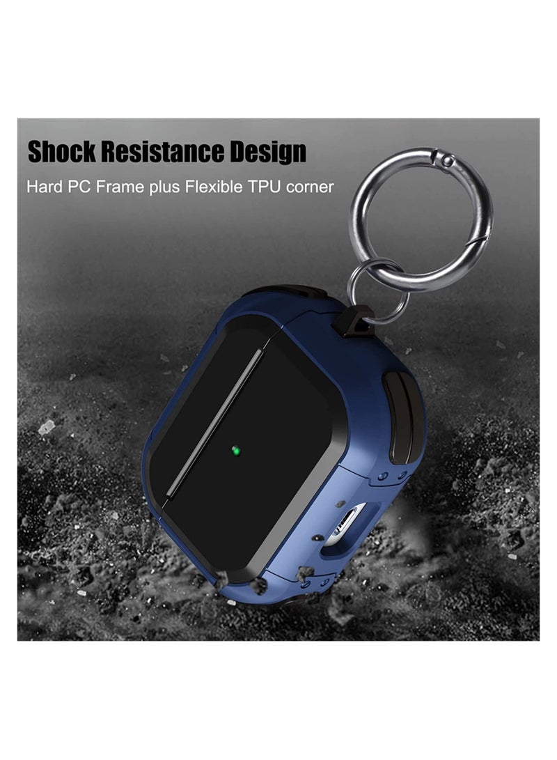 ELTRAZONE Airpods 3 Case(2021) with Keychain,Full-Body Rugged Military Grade Protective Cover for Airpods 3rd Generation(2021),Shock Absorption Corner Design,Durable Armor Case - Image 2