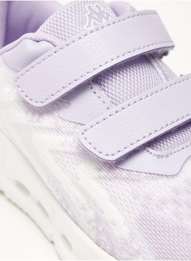 Kappa Girls Textured Sports Shoes with Hook and Loop Closure  - Image 5