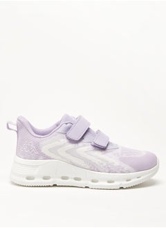 Kappa Girls Textured Sports Shoes with Hook and Loop Closure  - Image 3