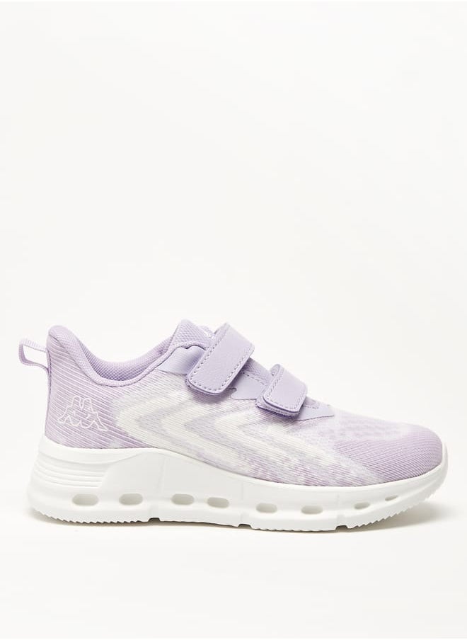 Kappa Girls Textured Sports Shoes with Hook and Loop Closure  - Image 3