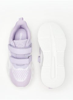Kappa Girls Textured Sports Shoes with Hook and Loop Closure  - Image 4
