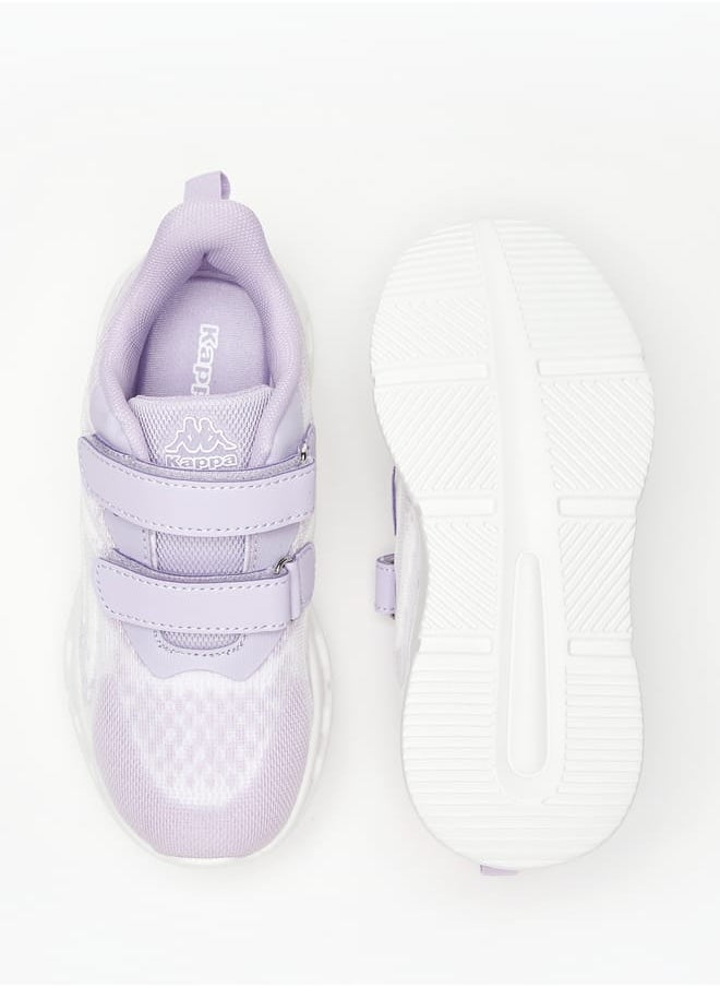 Kappa Girls Textured Sports Shoes with Hook and Loop Closure  - Image 4