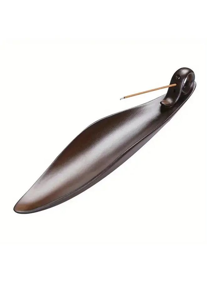 1 For MiniDeal Zen Yoga Incense Stick Holder Elegant Copper Toned Ceramic Relaxing Home Decor Christmas Easter Valentine Thanksgiving Model CG77 Only Burner - Image 5