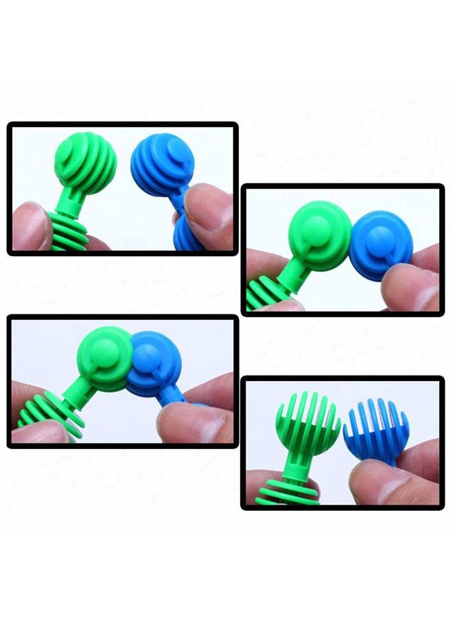 RAINBOW TOYFROG ألغاز ستار فليكس - ألعاب STEM - لعبة بناء ذهنية للأطفال بديل تعليمي لكتل البناء - مادة آمنة للأطفال - Image 5
