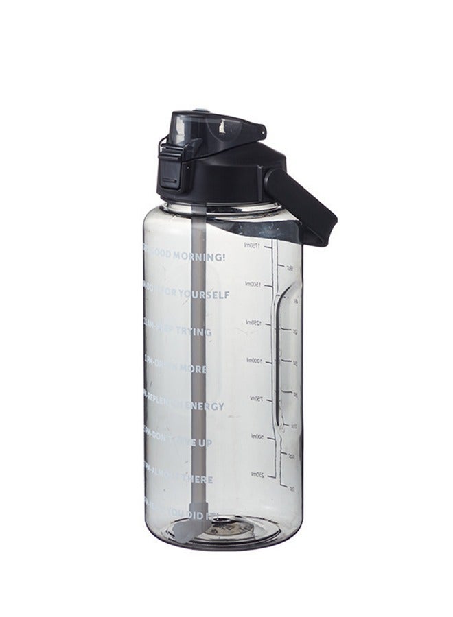 GROIC 2L Motivational Water Bottle with Time Marker & Straw - BPA Free Leakproof Water Jug  for Women Men Large Water Jug for Fitness Gym Outdoor Sport - Image 3