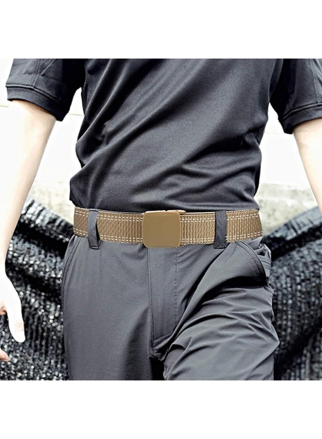 3-Pack Nylon Canvas Belt Plastic Buckle Belt Travel Adjustable Nylon Web Slide Belt - Image 3