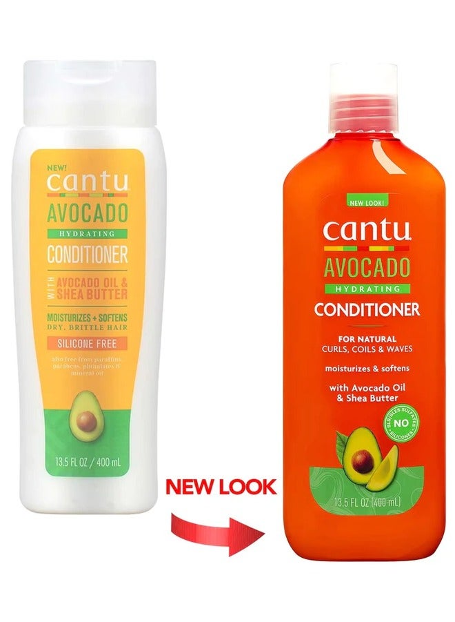 Cantu Avocado Hydrating Conditioner, For Natural Curls, Coils And Waves - Image 2