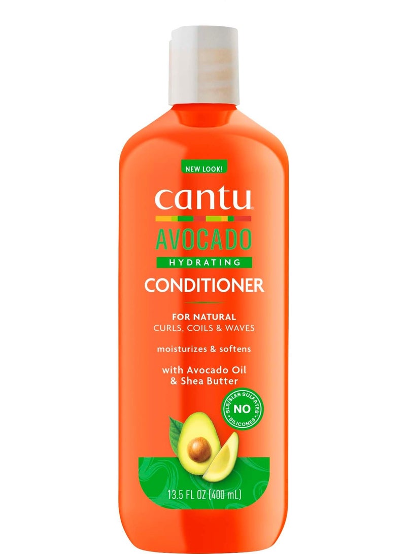 Cantu Avocado Hydrating Conditioner, For Natural Curls, Coils And Waves - Image 1