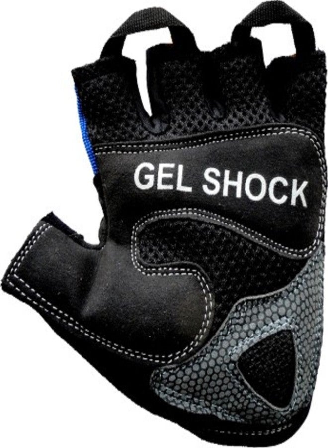 كوبو قفازات كوبو للياقة البدنية / قفازات رفع الأثقال / قفازات الصالة الرياضية / أزرق / أسود (مقاس XL) - Image 4