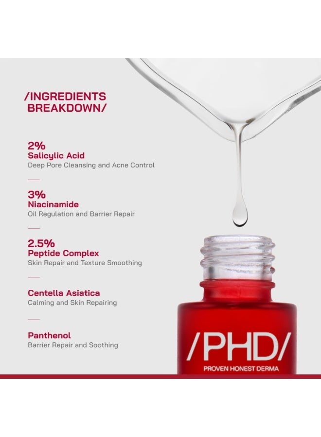 PHD 2% Salicylic Acid Anti-Acne Serum 30ml - Image 3