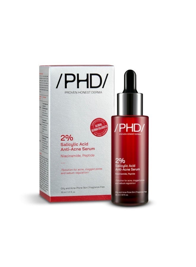 PHD 2% Salicylic Acid Anti-Acne Serum 30ml - Image 1