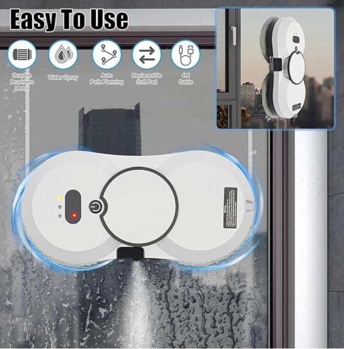 ديفاكي روبوت تنظيف النوافذ ديفاكي نيكسا برو - أوضاع تلقائية ويدوية، كشف الحواف، جهاز تحكم عن بعد، قوة شفط 3000 باسكال، تصميم صغير الحجم - Image 2