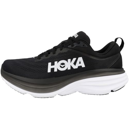 HOKA ONE ONE Bondi 8 Mens Shoes Size 8 Color BlackWhite
