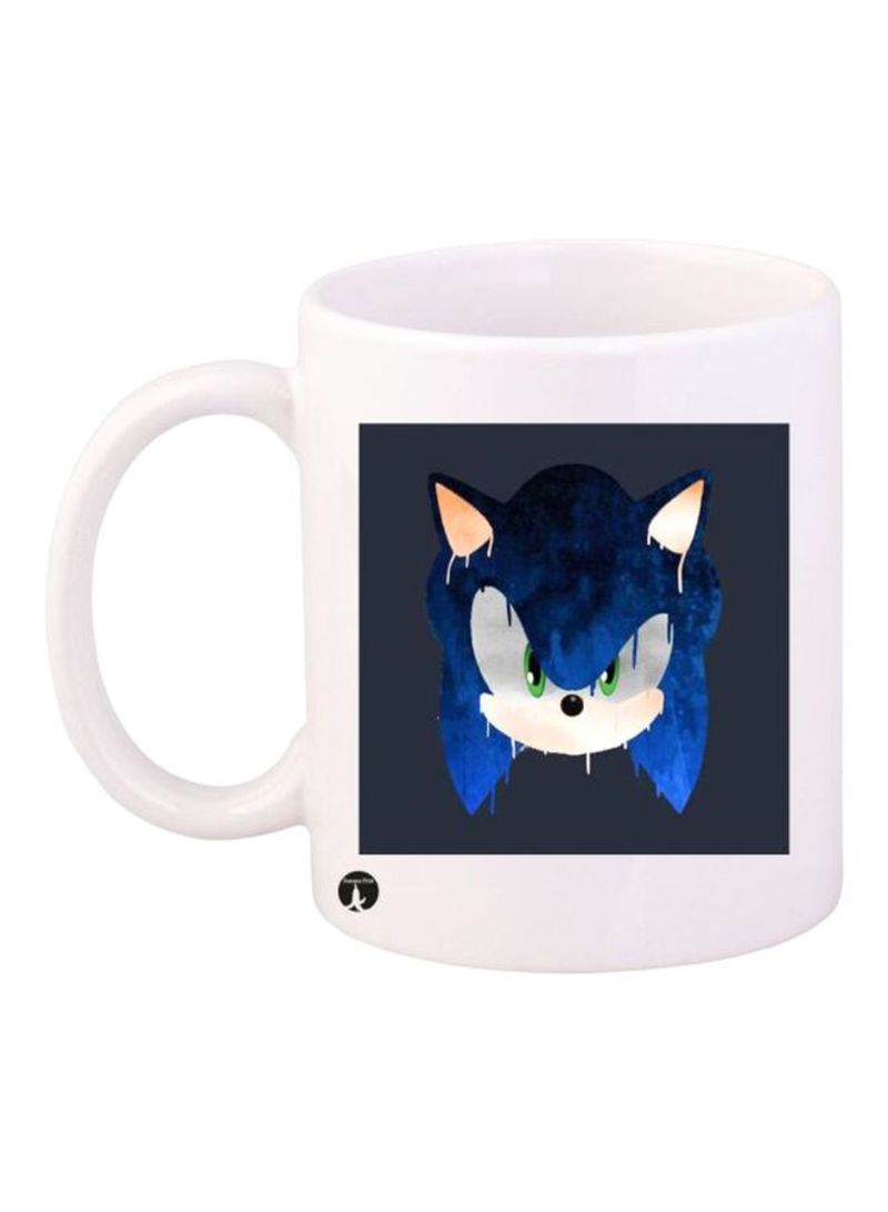 RKN Sonic Character Printed Mug White/Blue Standard Size