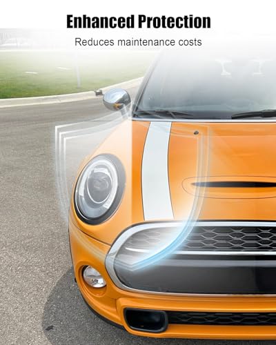 TIKSCIENCE Headlight Trim Ring Fit for Mini Cooper F55 F56 F57 S Convertible 2014 2015 2016 2017 2018 2019 2020 2021 Replace 51137300631 51137300632, Driver Passenger Side Headlamp Bezel Black Pair - Image 2