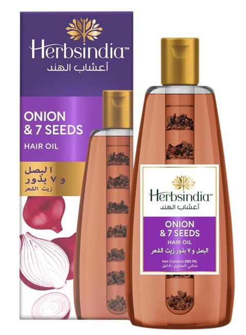 Onion & 7 Herbal Seeds Hair Oil  180ml