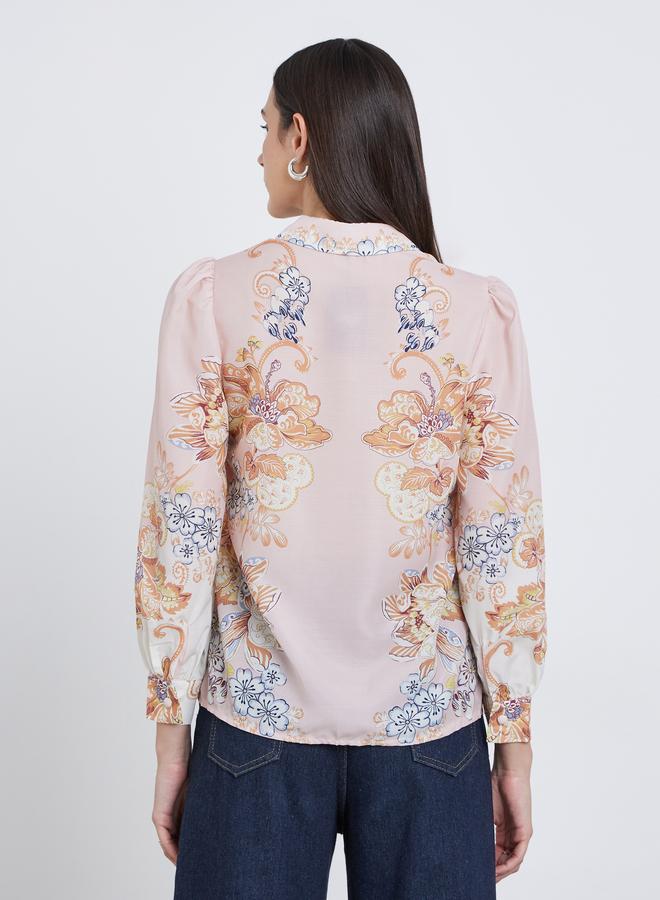 Styli Floral Placement Printed Buttoned Shirt - Image 5