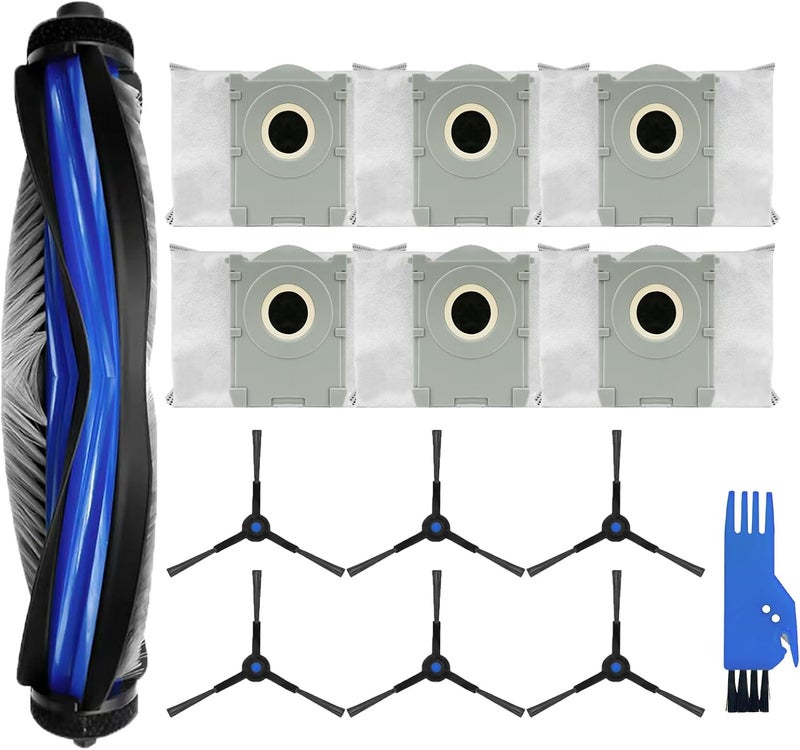 Frexusuent Accessories for Ecovacs Deebot X8 Pro Omni, T50 Pro Omni Robot Vacuum Cleaner, 1 Main Brush, 6 Dust Bags, 6 Side Brushes, T50 Pro Omni Replacement Kit, Not for T50 Max - Image 1