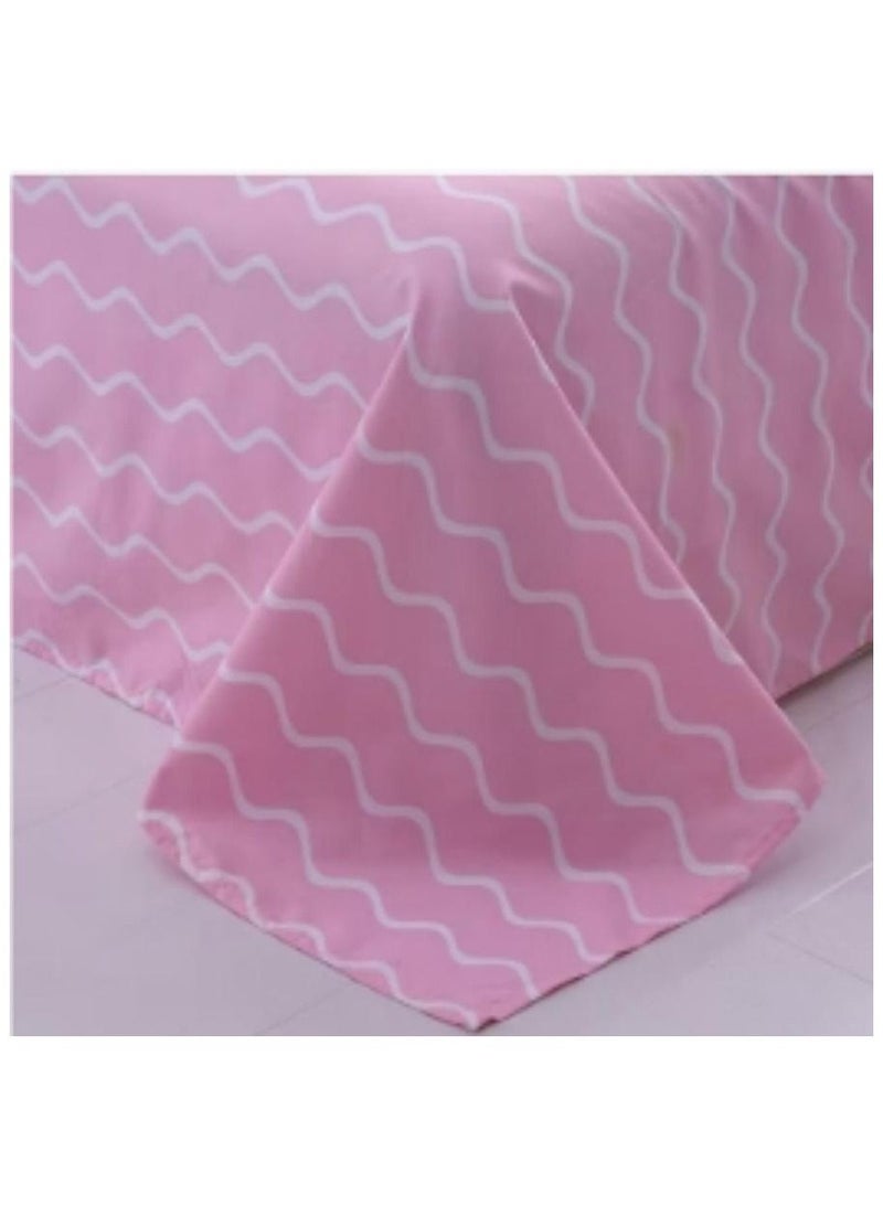 DUNISO طقم غطاء لحاف من 3 قطع بحجم كينج، طقم سرير بنمط فلامنجو الاستوائي للأطفال الأولاد والبنات، طقم غطاء لحاف بنمط فلامنجو، 1 غطاء لحاف و2 غطاء وسادة - Image 3