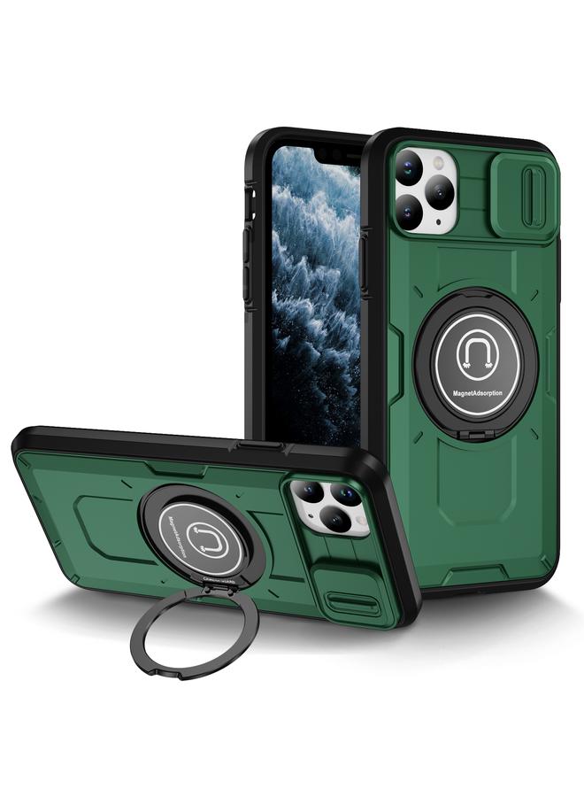 Zaboon Case For iPhone 11 Pro Sliding Camshield TPU Hybrid PC Magnetic Holder Phone Case - Image 1
