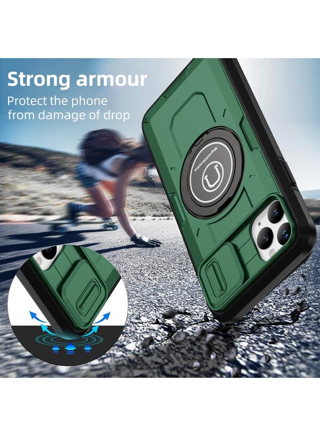 Zaboon Case For iPhone 11 Pro Sliding Camshield TPU Hybrid PC Magnetic Holder Phone Case - Image 2