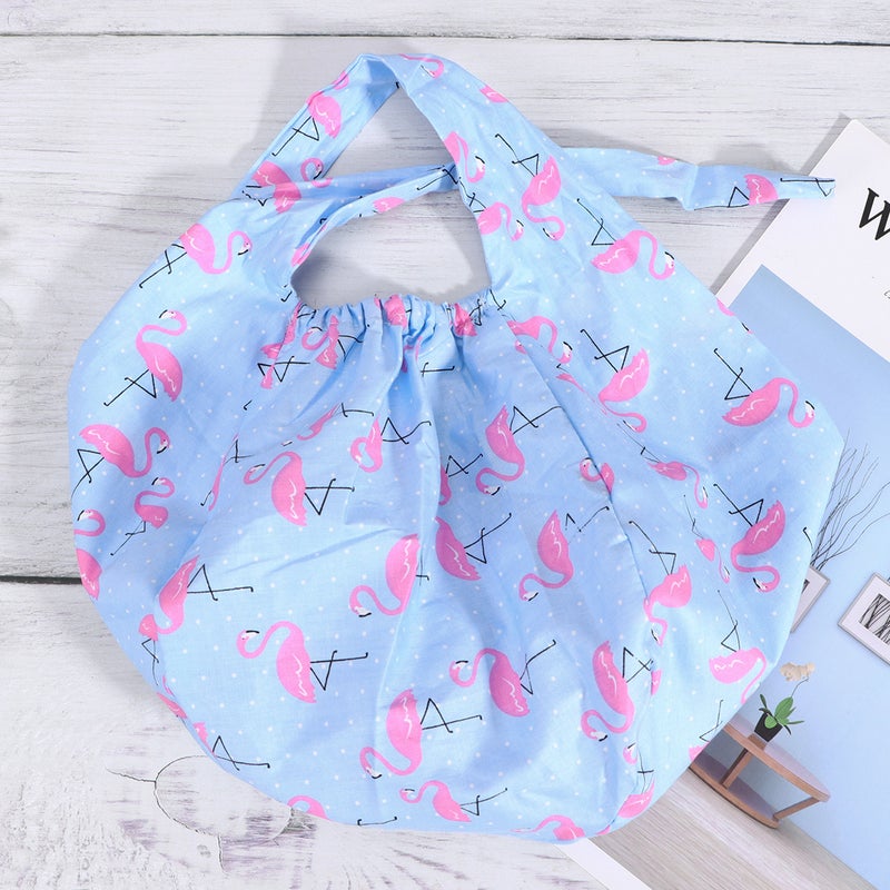 Flamingo Printing Cotton Hat Adjustable Lace-up Working for Kitchen Worker Beautician - Image 5