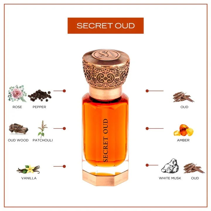عطور سويس اربيان Secret Oud Perfume Oil 12ml