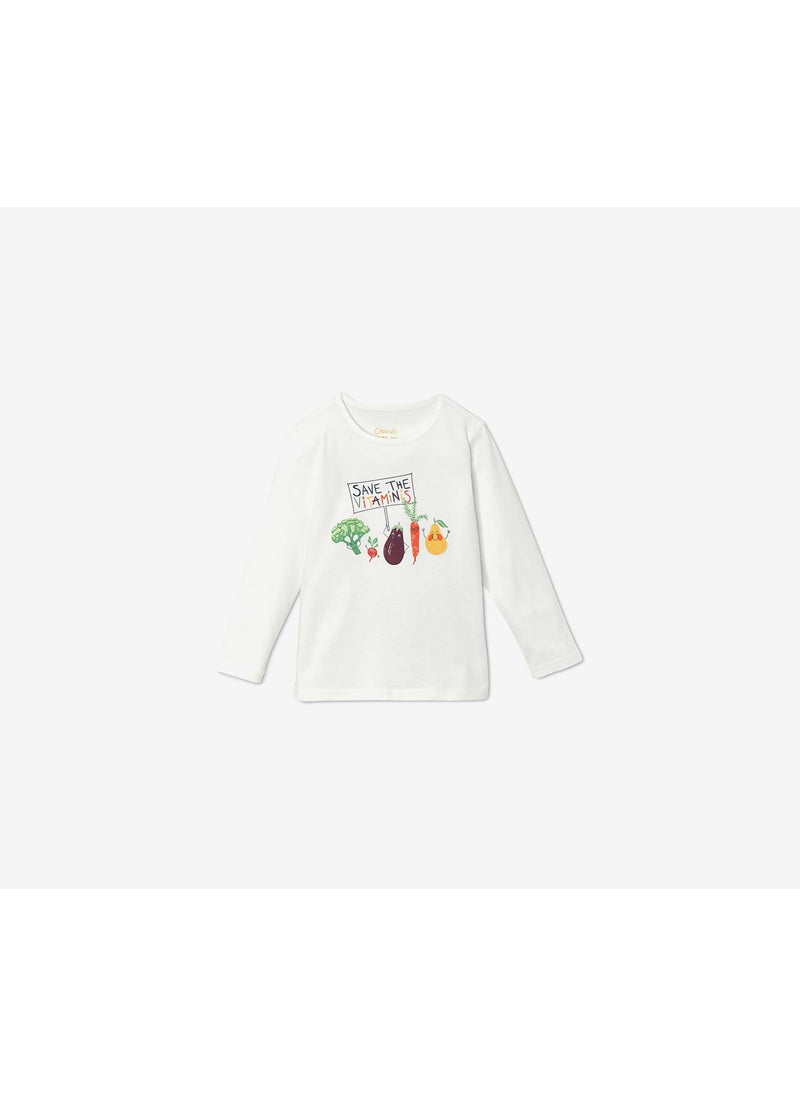 Tchibo Baby Boys Long Sleeve Shirt, White Combo  - Image 2