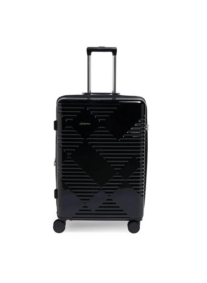 Echolac Extravagant 82cm Hardcase Expandable 4 Double Wheel Check-In Luggage Trolley Black - Image 1