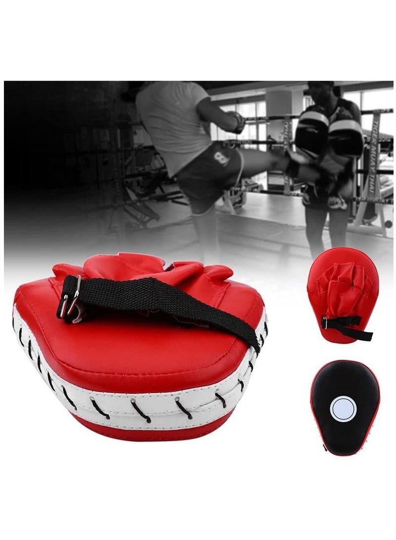 Generic 2Pcs Boxer Target Punching Mitts Kickboxing Muay Boxing Mitts Training Focus Punch Mitts Bags Hand Target Pads for Kickboxing Karate Muay Thai Kick Sparring Martial Arts Punch Mitts for Kids Men Women - Image 5