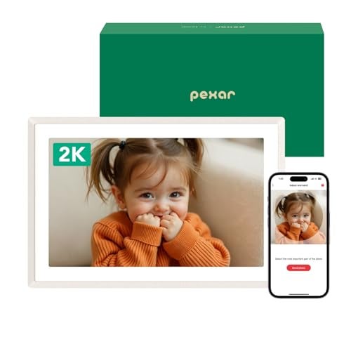 pexar by Lexar WiFi Digital Picture Frame 11″ | Yahoo Tech Best Tested Frame 2025 | 2K Resolution Ultimate Clarity, Anti-Glare Touch Stunning Screen for Gifting, Share Photos/Videos via APP, Sand - Image 1