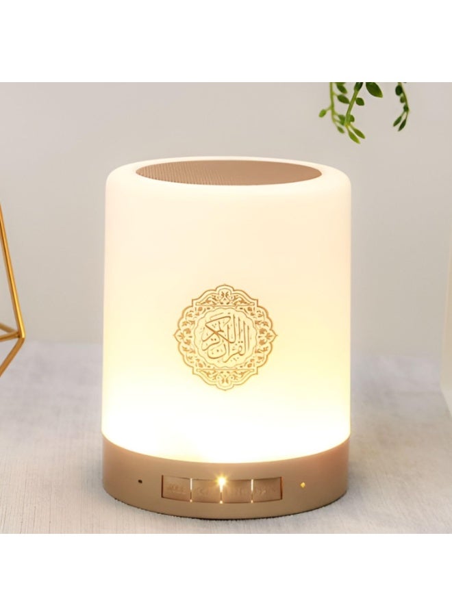 Houmt Azan Speaker SQ-122 Portable Quran Touch Lamp Speaker with Bluetooth LED Light Remote and Multiple Language Translations - Image 5