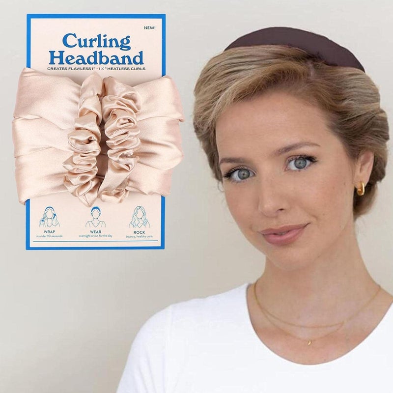 كلاراكو أداة تجعيد شعر مريحة بدون حرارة للنساء والفتيات، طوق رأس يمكنكِ صنعه بنفسكِ، شريط تجعيد، بكرات شعر طويلة لتجعيد الشعر طوال الليل، أدوات تجعيد الشعر بدون حرارة، لون كاكي - Image 4