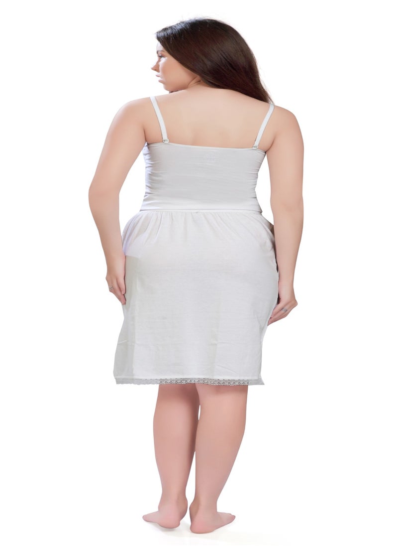 mybody - Women's Cotton Mini Underskirt – Lightweight, Breathable, Stretchable Slip Skirt with Soft Comfortable Elastic Waistband for Daily Wear & Layering - Image 1