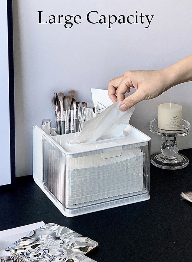 DUNISO Multifunctional desktop tissue storage box, makeup storage box, suitable for home, office, restaurant, RV  - Image 3