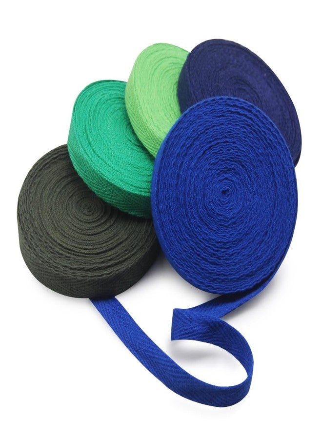 SEMINI 21 Mixed Color 42 Yards Twill Cotton Ribbon Herringbone Bias Tape Natural Webbing Tape for Sewing Binding Gift Wrapping DIY Crafts Sewing Home Decoration (3/8inch(1cm)) - Image 4