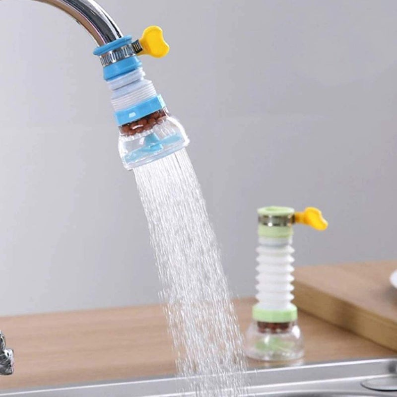 Rukshv Adjustable Rotating Water Saving Nozzle Shower Head Faucet Multiple Types of Output Water Valve Splash Regulator Filter Kitchen Tap Accessories (Pack of 1) - Image 2