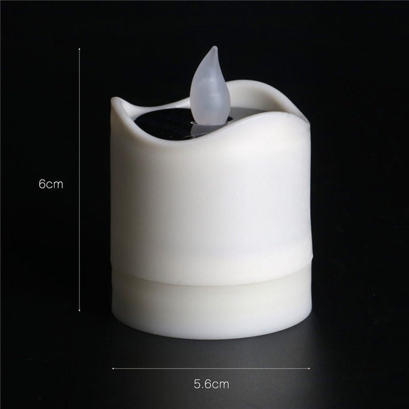 Solar Candle Lamp: Warm White, IP44 Waterproof, Solar-Powered - Realistic Flickering Effect, No Fire Risk for Outdoor Camping, Festival Party, Home Dining - Image 5