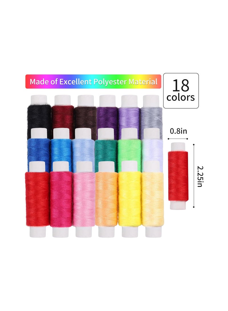 SYOSI Sewing Kit with Case Portable Basic Sewing Supplies Hand Sewing Kit Sewing Repair Kits for Home Traveler Adults Beginner Emergency Kids Contains Thread Scissors Needles Measure Tape - Image 5