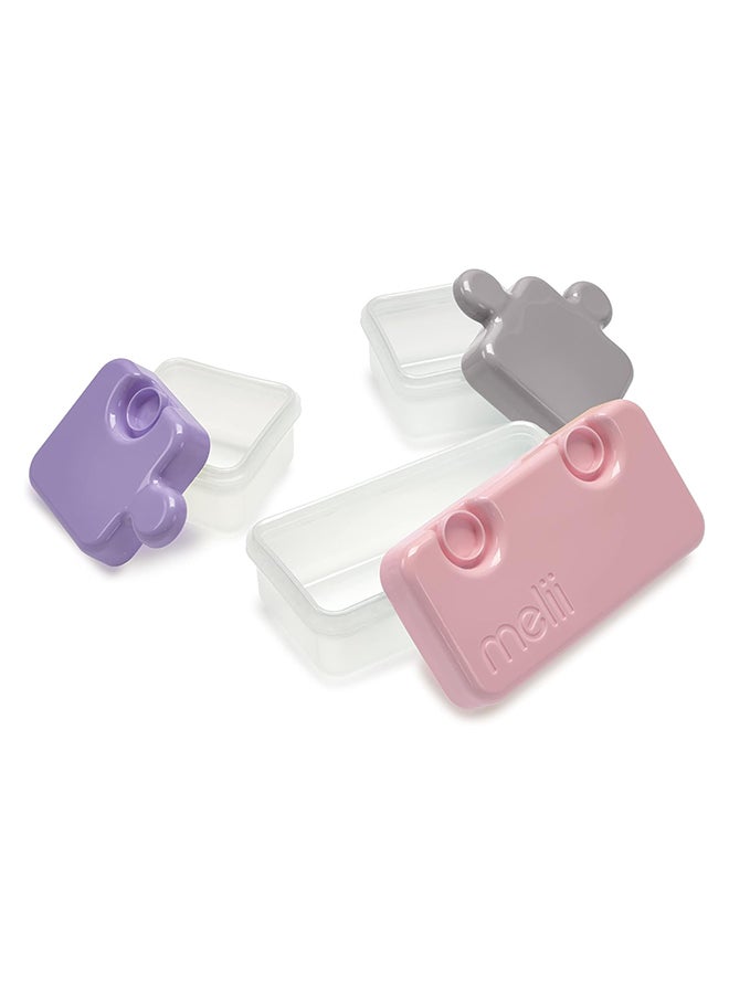 melii Puzzle Bento Box Fun 3 - Compartment Food Storage Container For Kids And Adults - Image 3